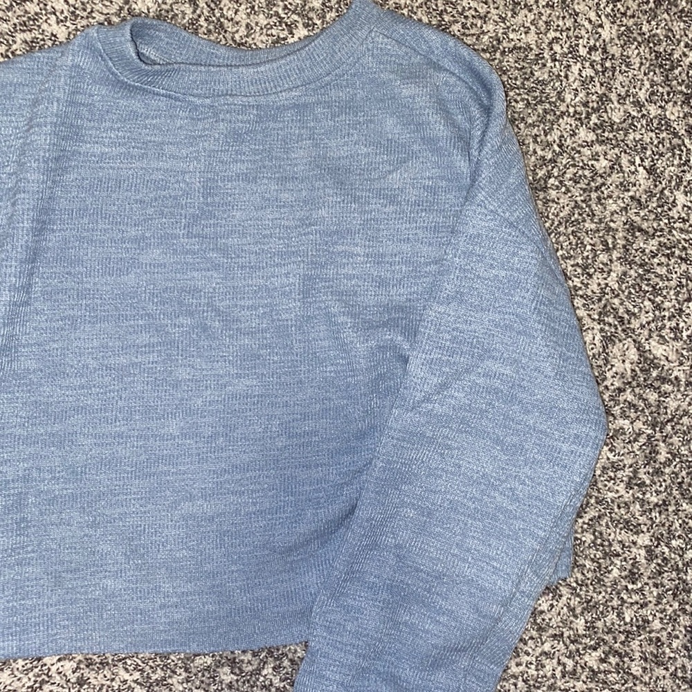 Cropped Long Sleeve Sweater